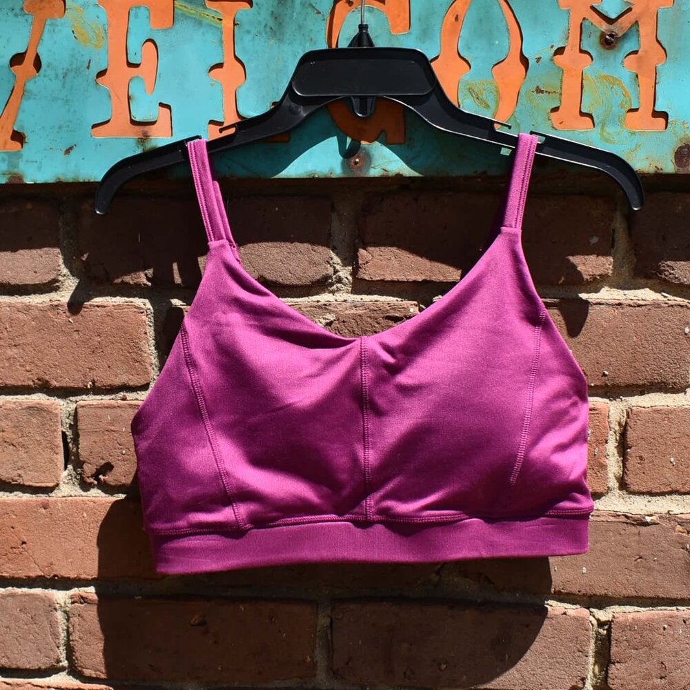 NWOT Hot Pink Athletic Works Sport Bra with Removable Inserts Size Large